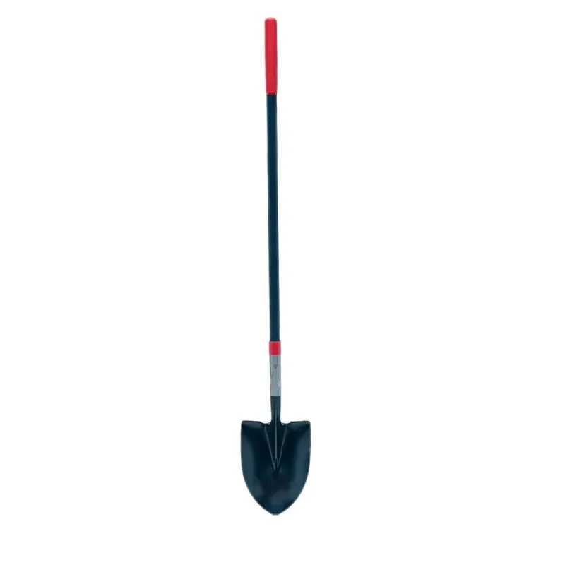 Garden Tool Set with Fiberglass Handle Includes Farm Shovel and Garden Rake for Outdoor Planting Weeding Digging Soil