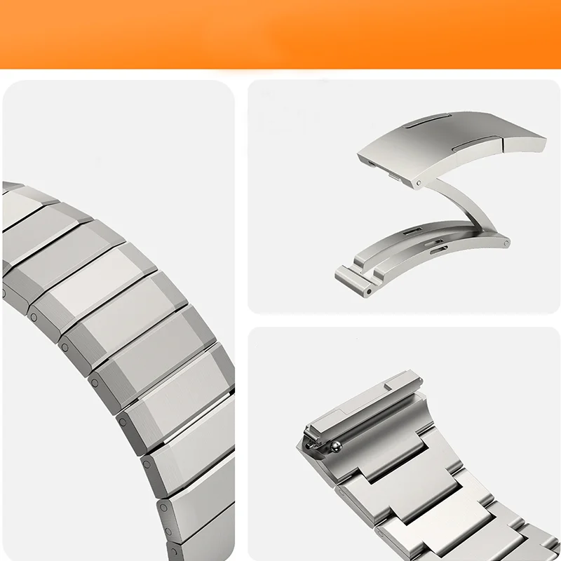 No Gaps Luxury Titanium Alloy Strap For Huawei Watch GT 5 Pro Metal Bracelet For Huawei Watch GT 5 Pro Business Band Correa image 3