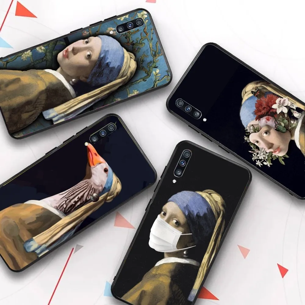 Girl With A Pearl Earring Vermeer Phone Case For Samsung A 10 11 12 13 20 21 22 30 31 32 40 51 52 53 70 71 72 73 91 13 shell