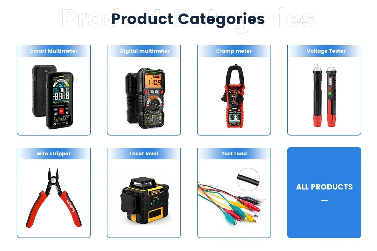 KAIWEETS HT208D 1000A Current Digital Clamp Meters Ammeter Test Electrical Multimeter Clamp Meter AC DC Digital
