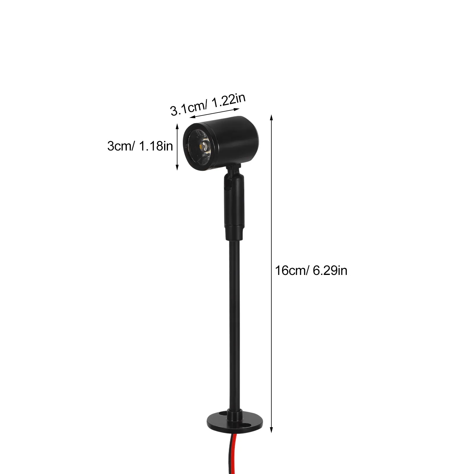 Mini LED Spotlight for Jewelry Showcase Display Cabinet Lighting Focused Beam Pole Mounted Adjustable Accent Light Mini Display