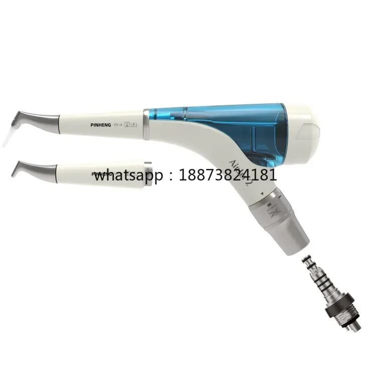 2 Dental Polishing Blasting Unit Clinical Preventive Airblast Turbine Power Source 1 Year Warranty fast shipping