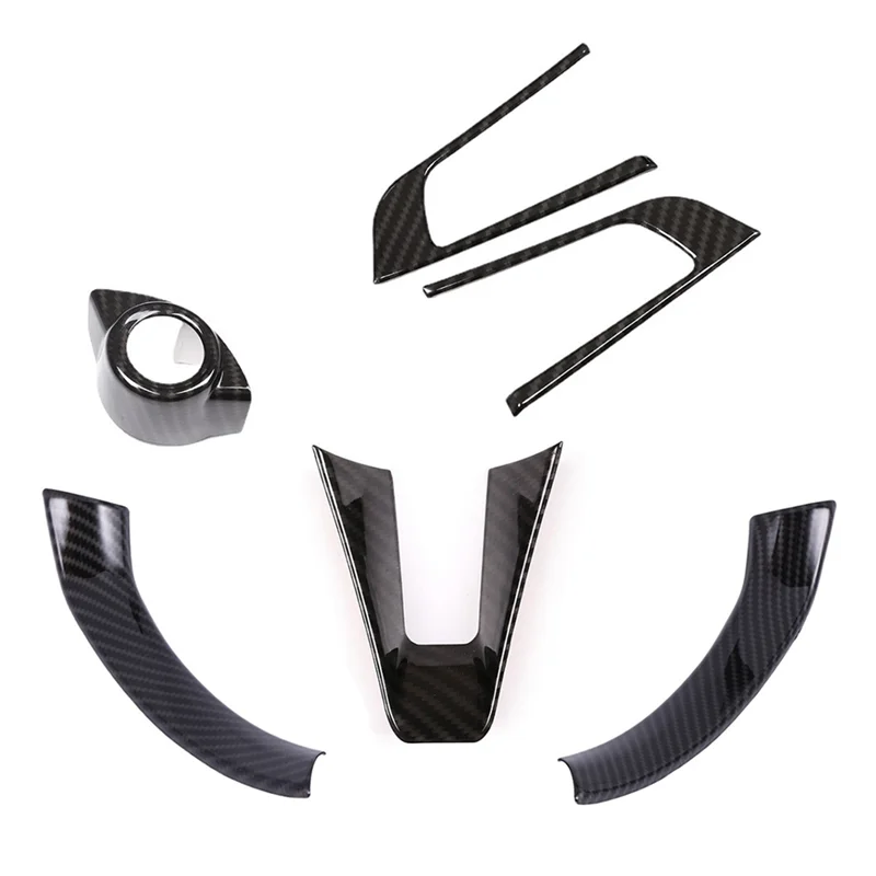 Car Steering Wheel Cover Trim For Alfa Romeo Giulia Stelvio 2017 2018 2019 Interior Accessories