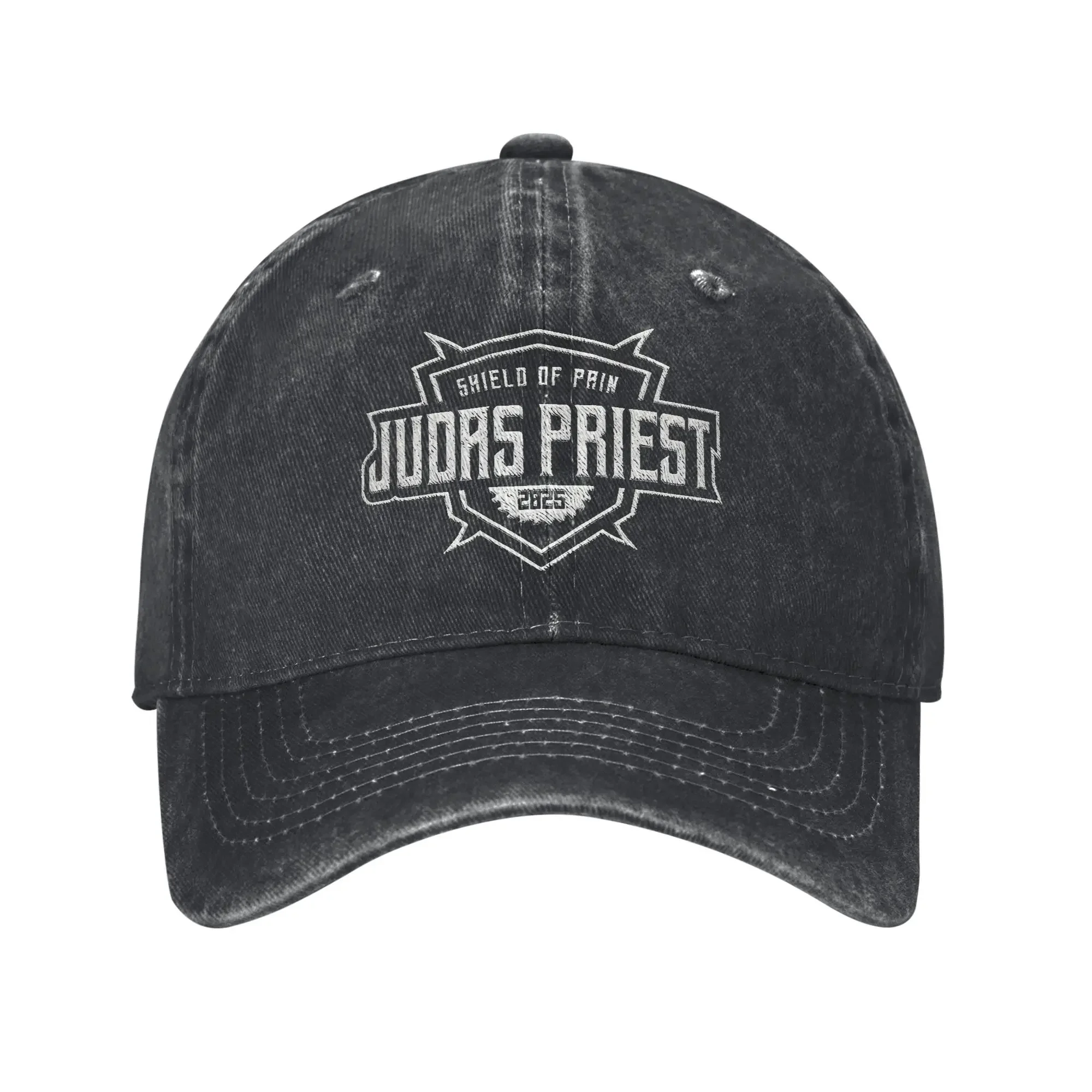 Judas Priest  Shield Of Pain Tour 2025 Baseball Caps Unisex Distressed Washed Snapback Hat Band Outdoor Workouts Adjustable Hats