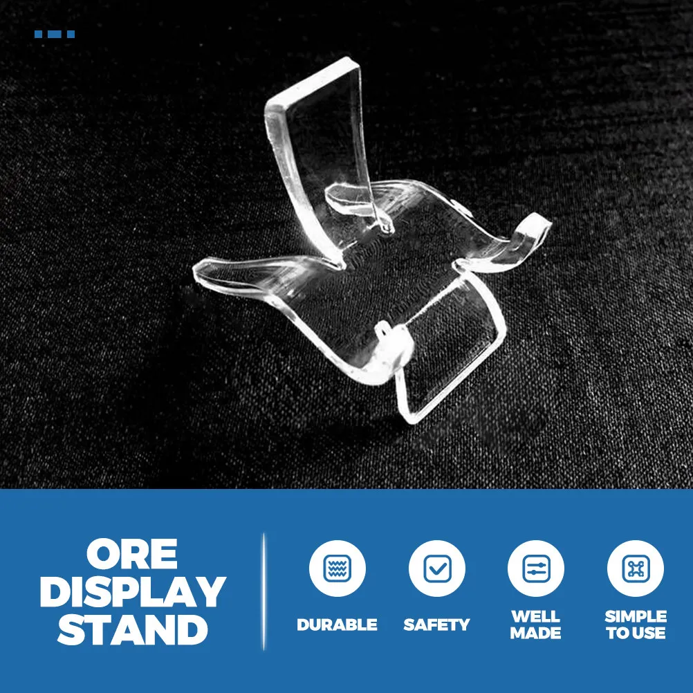 

24Pcs Crystal Stand Pedestal Acrylic Display Holder for Gemstone and Agate Slices Mini Stand for Wedding Party Decor