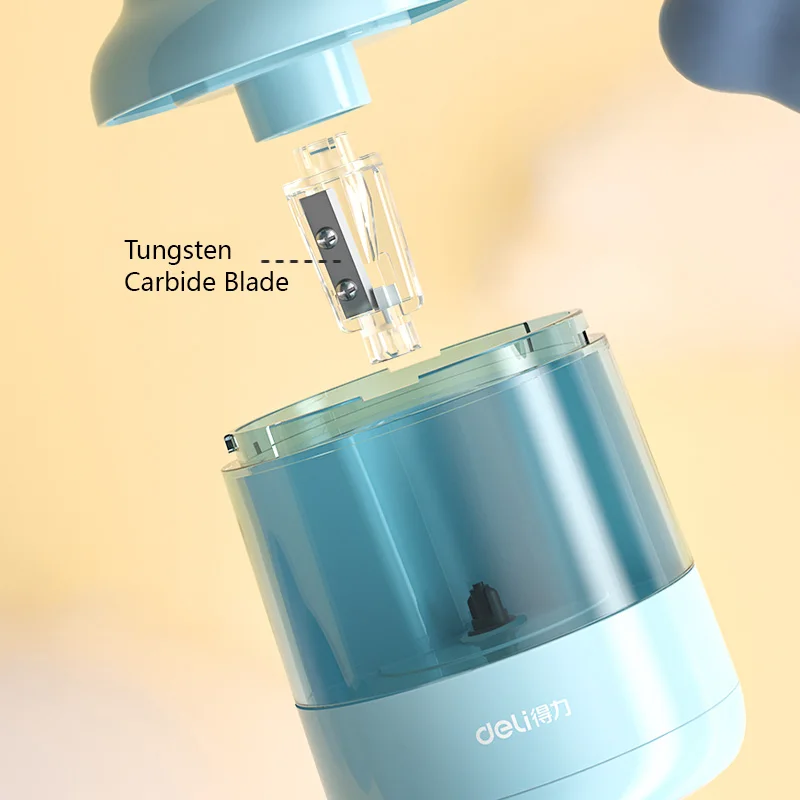 Deli Temperamatite elettrico Temperamatite automatico per materiale scolastico per studenti Regalo per bambini Ritorno a scuola