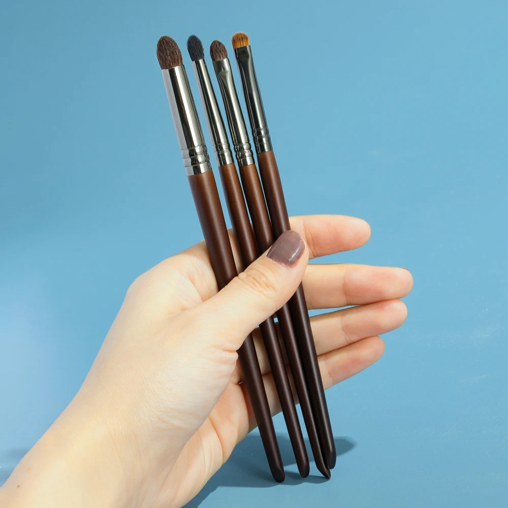 OVW Point Shader Eye Brush Set Horse Hair Tapered Smudge Crease Blending Eyeshadow Brushes Makeup Set brochas de maquillaje 4pcs