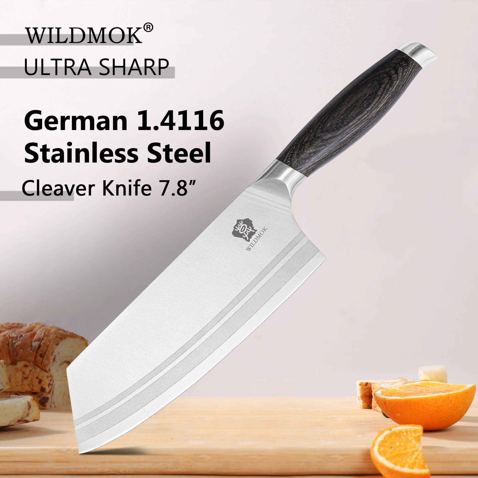 Home Cooking In Chinese - WILDMOK 7.6 Inch Chinese Cleaver Knife