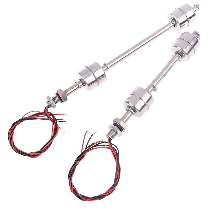 100-400mm Stainless Steel Double BallsFloat Switch Tank Pool Controller Water Level Liquid Flow Sensor Float Lever Switch Sensor