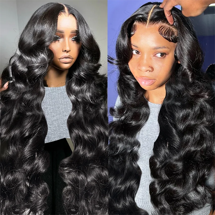 

7x5 Glueless Wig Body Wave 4x4 HD Transparent 13x6 Lace Front Wig Brazilian For Women Human Hair Ready To Wear Lace Frontal Wigs