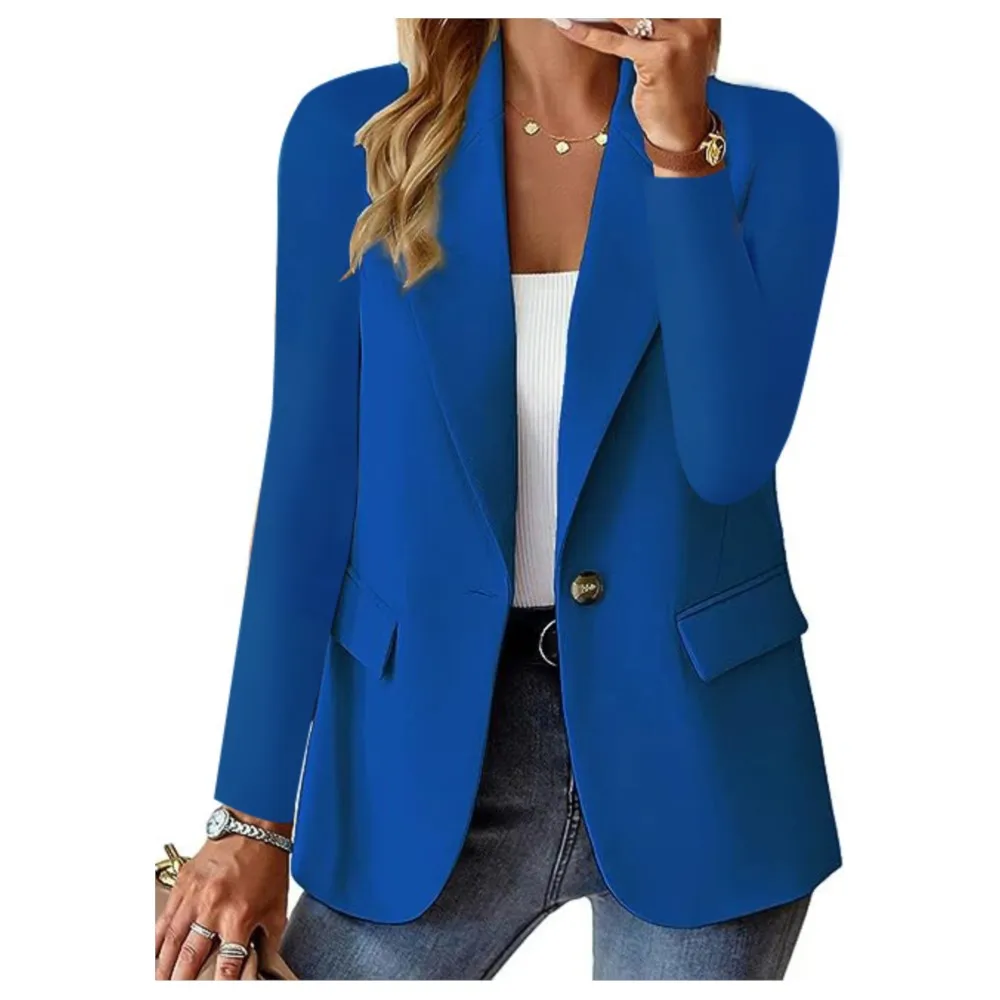 

Long Sleeve Cardigan Suit Jacket Woman Coats Moda Mujer Blazer Feminino Polyester Casaco Feminino Ropa Dama Winter Clothes Women
