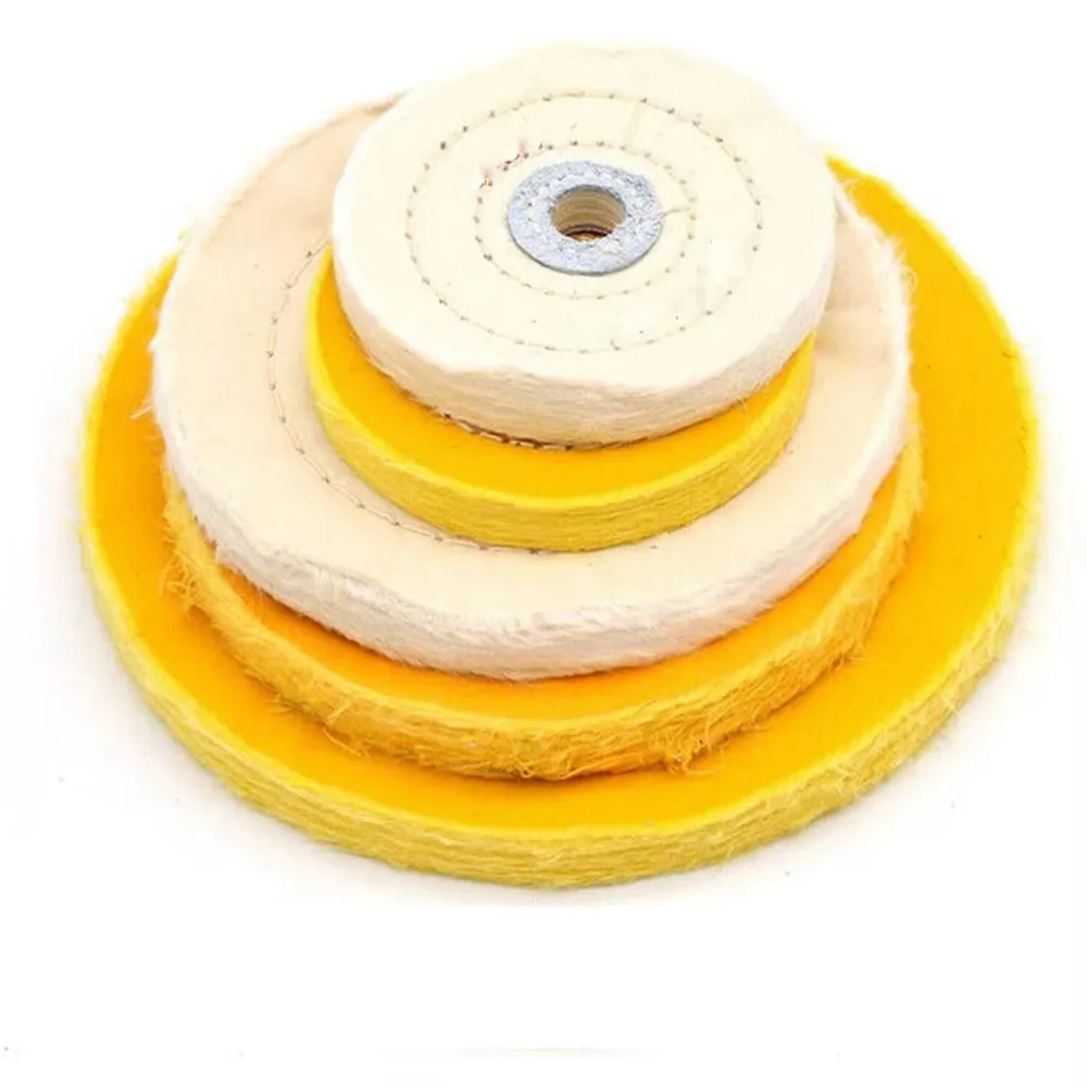 Polishing Cloth Buffing Wheel for Gold, Silver Jewelry, Mirror Polish Pad, Bench Grinder Power Tool Accessories