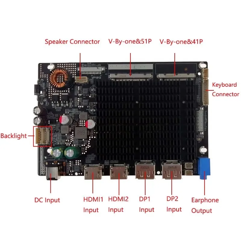 Controller board, connector output supports 4K resolution 3840X2160 60Hz LCD panel