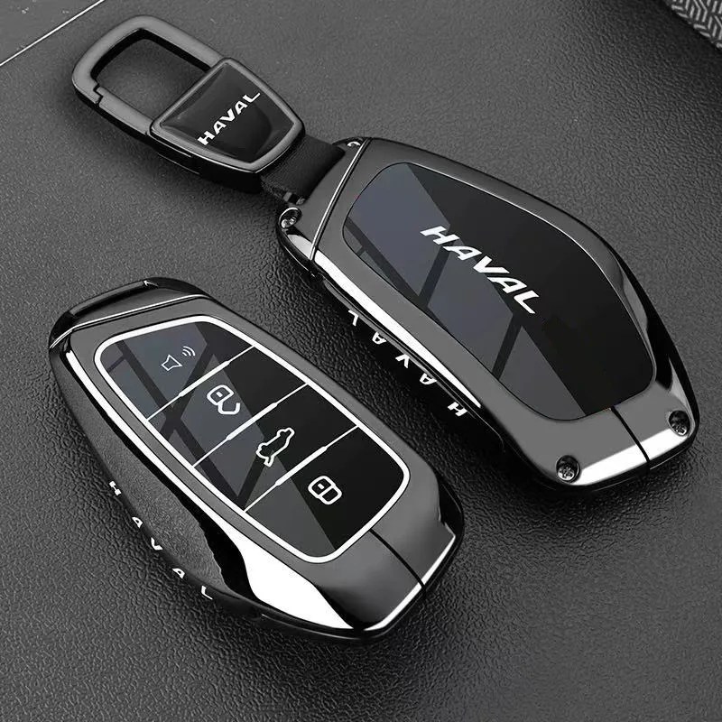 Auto-Schlüsselhülle aus Zinklegierung und TPU mit Kette für Great Wall Haval H6 2024 H9 2024 H2 M6 Cool Dog Plus Owl Dragon MAX H6 H7 PAO – Detail 5
