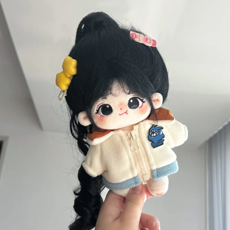 20cm Kawaii Plush Cotton Doll Anime Stuffed Idol Doll Outfit Baby Plushies Toys Star Dolls Action Figure Dress Girls Kids Gifts