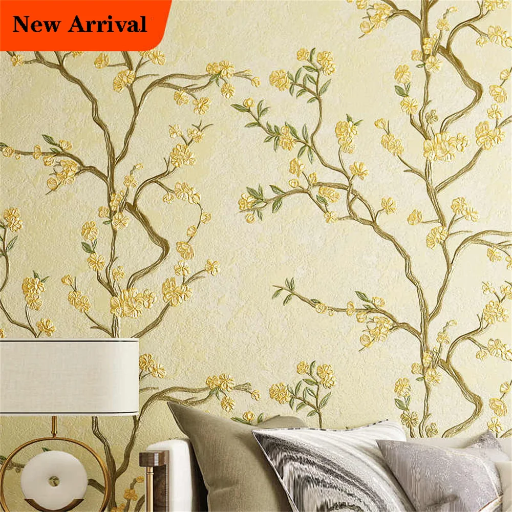 Classic Vine Floral Wallpaper Warm Bedroom Living Room Beauty Salon Tv Background Wall Decoration Flower Wallpaper