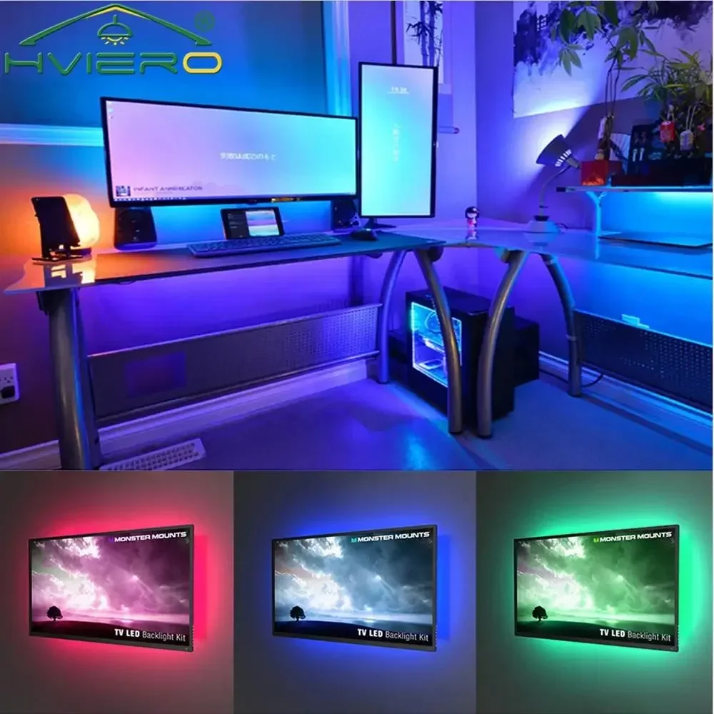 RGB تحكم تيار مستمر 5 فولت Led باهتة التبديل 3Key 4Pin موصل سالب مصباح ليد قطاع اللون 19 الوضع الديناميكي ديكور إضاءة المنزل