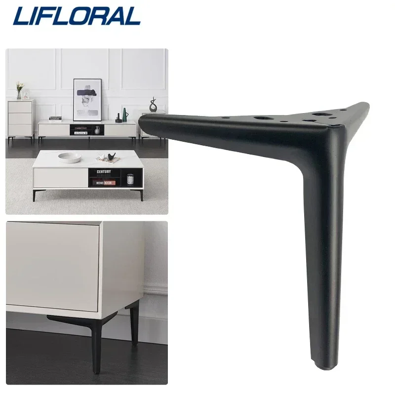 4Pcs Furniture Feet For TV Cabinet Sofa Coffee Table Bathroom Cabinet Drawer Cabinet Leg Metal Support Feet Load 800KG