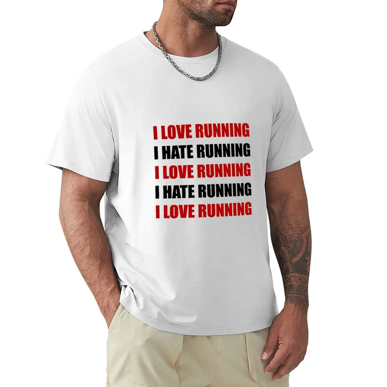 

Love Hate Running T-shirt plain cute clothes sublime mens graphic t-shirts anime