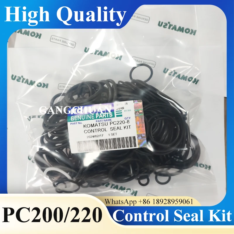 High Quality PC200-8 PC220-8 Main Control Valve Seal Kit for komatsu Excavator Repair Kit