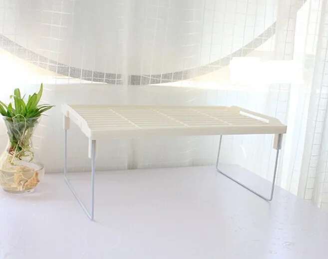 رف تخزين المطبخ الجديد منظم رف النكهة البلاستيكي القابل للطي للمطبخ والحمام أداة عملية OK 0089