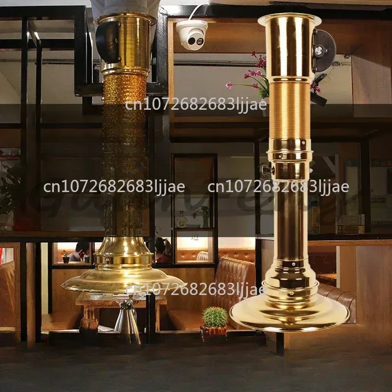Retractable Korean Barbecue Shop Smoke Exhaust Pipe Kitchen Restaurant Big Suction Barbecue Smoke Exhaust Equipment