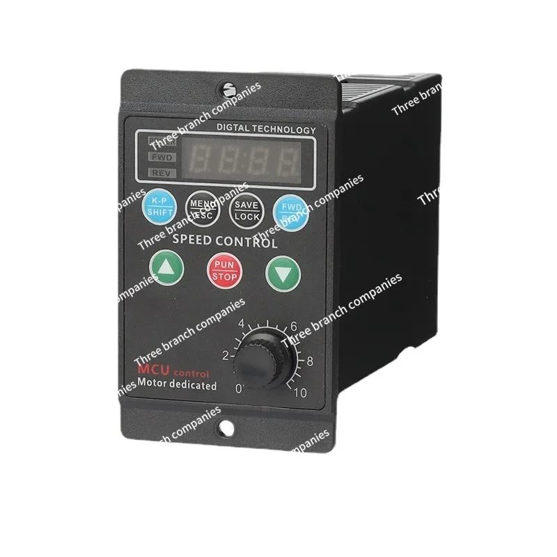 AC220 Small Simple Three-phase Motor Vector Frequency Conversion Precision Speed Control Electronic Controller T13-750W-12-H