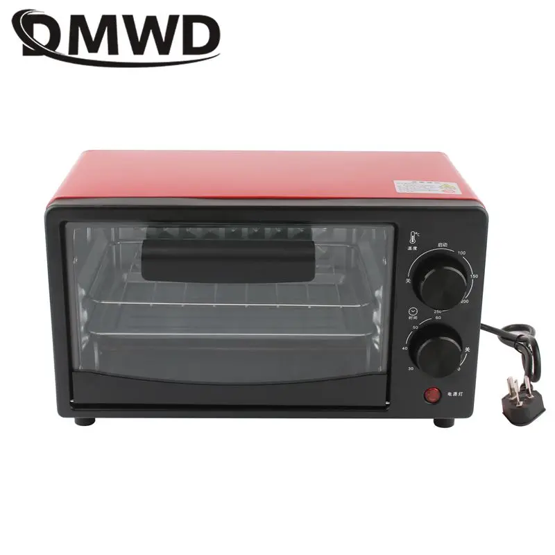 DMWD-horno eléctrico de 22L, tostadora de pan, pastel, Pizza, postre, galletas, máquina para hornear, fabricante de desayuno, 60mim, herramienta de barbacoa con temporizador, 220V