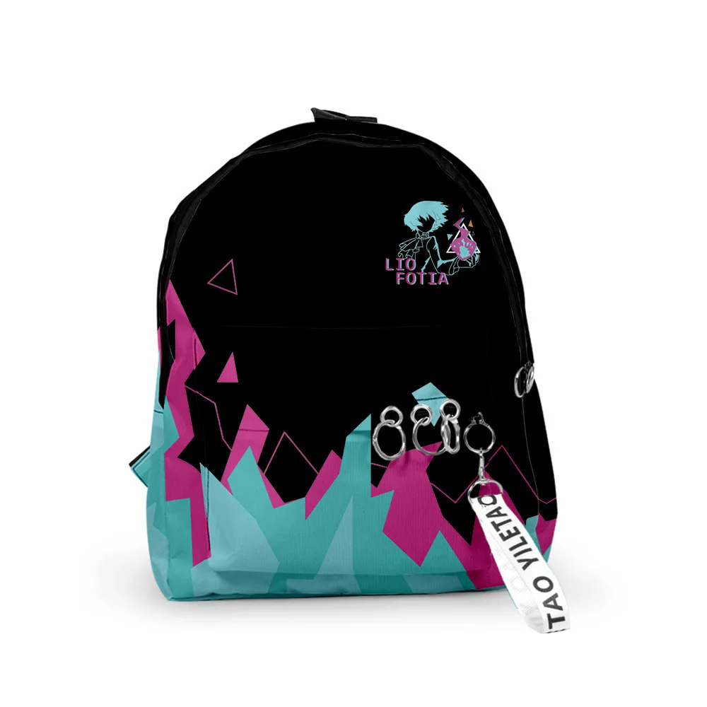 Harajuku Cool PROMARE Notebook Backpacks Boys/Girls pupil School Bags 3D Print Keychains Oxford Waterproof Cute Small Backpacks