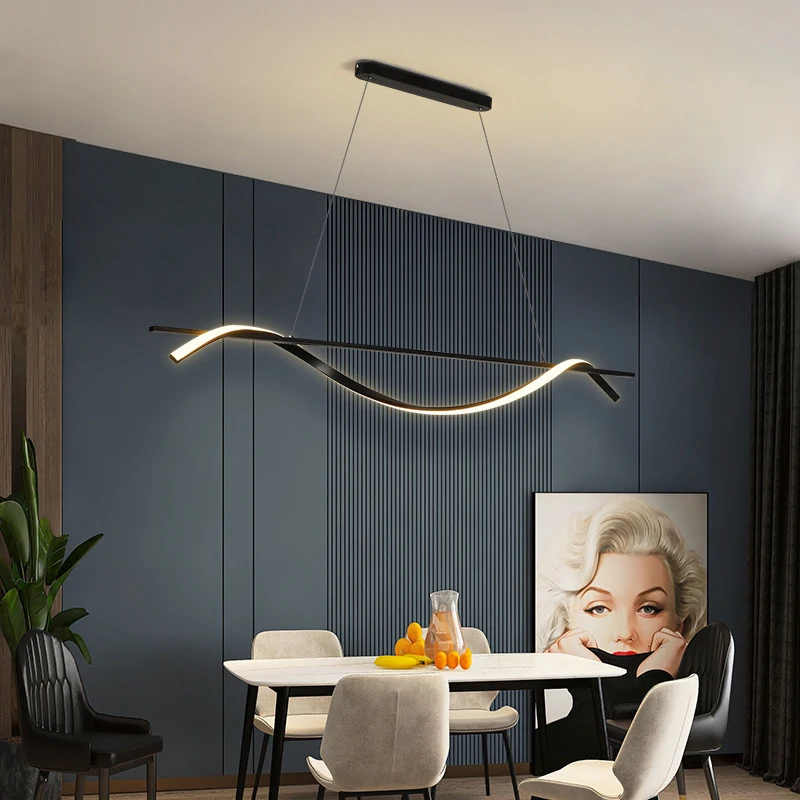 Imagem -03 - Modern Minimalista Led Pendant Lights Lâmpadas de Sala de Jantar Lâmpada Pingente Decorativa Decoração para Cozinha