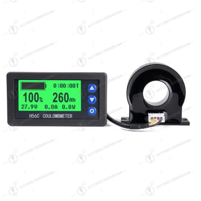 H56C DC 9 100V 200A Battery Monitor Hall Coulomb Meter Lithium Lead Acid Battery Capacity Tester LCD Display