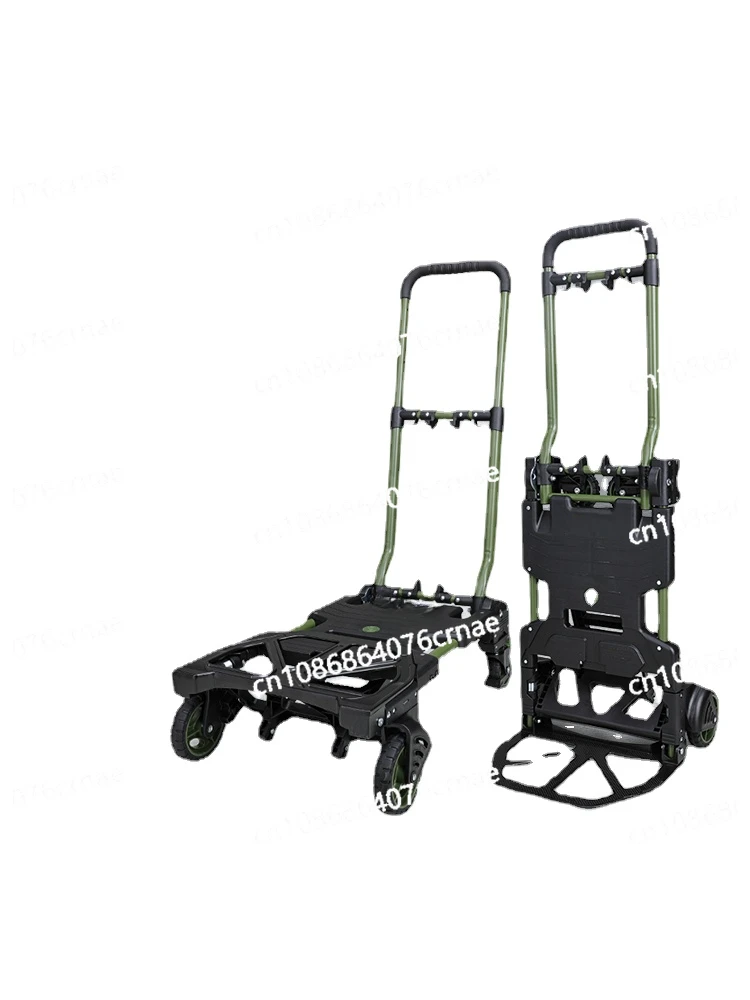 Shopping Cart Portable Platform Trolley Cart Luggage Trolley Carrier