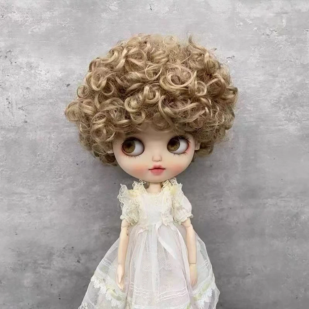 Puppenperücke mit Locken für Blythe-Puppe 1/3 1/4 BJD-Puppe, bunte Haarperücke, Puppenzubehör – Detail 2