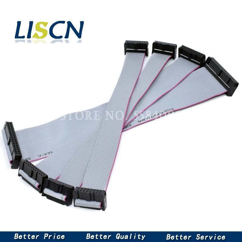 2.54mm pitch FC-6/8/10/14/16/20/24/40/50/64 PIN JTAG ISP DOWNLOAD CABLE Gray Flat Ribbon Data Cable FOR DC3 IDC BOX HEADER