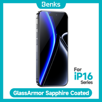Benks GlassWarrior Sapphire Screen Protector for iPhone 16 Pro Max Sapphire Supreme Explosion-Proof Screen Protector