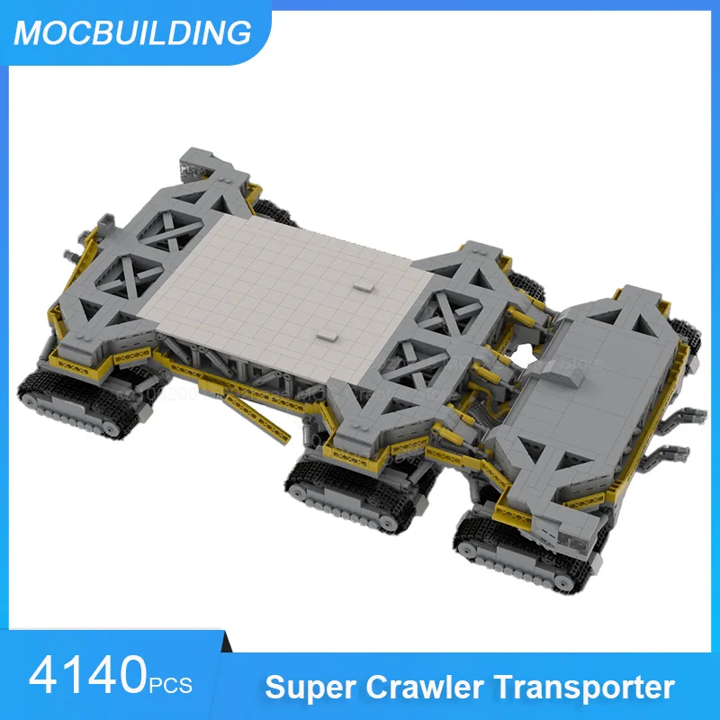 MOC Building Blocks Post-Apollo-Era Super Crawler Transporter MOC for Saturn V MLV DIY Assemble Bricks Display Toy Gifts 4140PCS