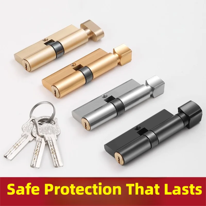 

Малый замок-цилиндр 70 – универсальный цельномедный корпус, старинный дверной замок для межкомнатных дверей из массива дерева в доме и спальне