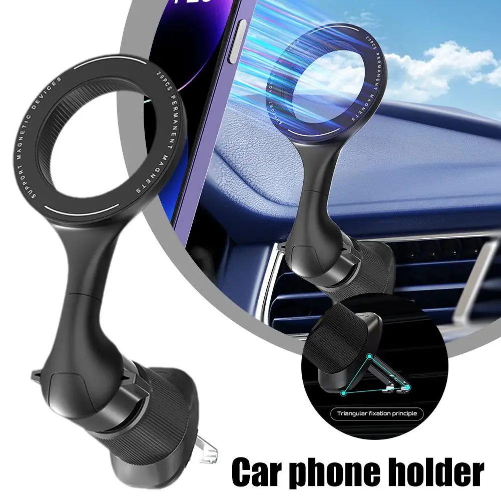 

1pc Air Outlet Magnetic Mobile Phone Holder Car Rear Trunk Mounting Bracket For Tesla Model Y Accessories Umbrella Hanging Y1G7