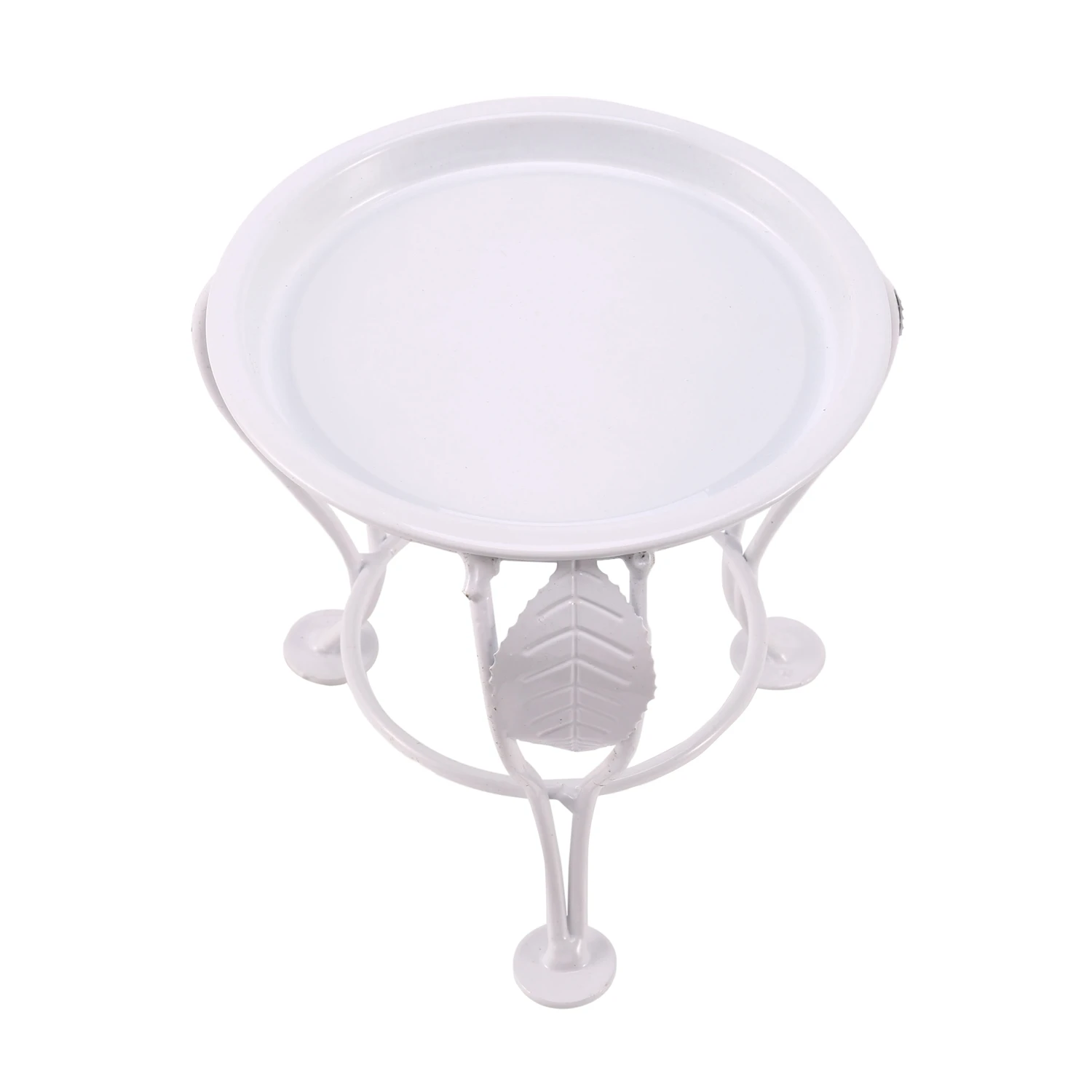 (ABAB) Iron Small Pot Stand Flower Stand Plants Stand Outdoor Indoor Succulent Pot Holder for Bedroom Garden