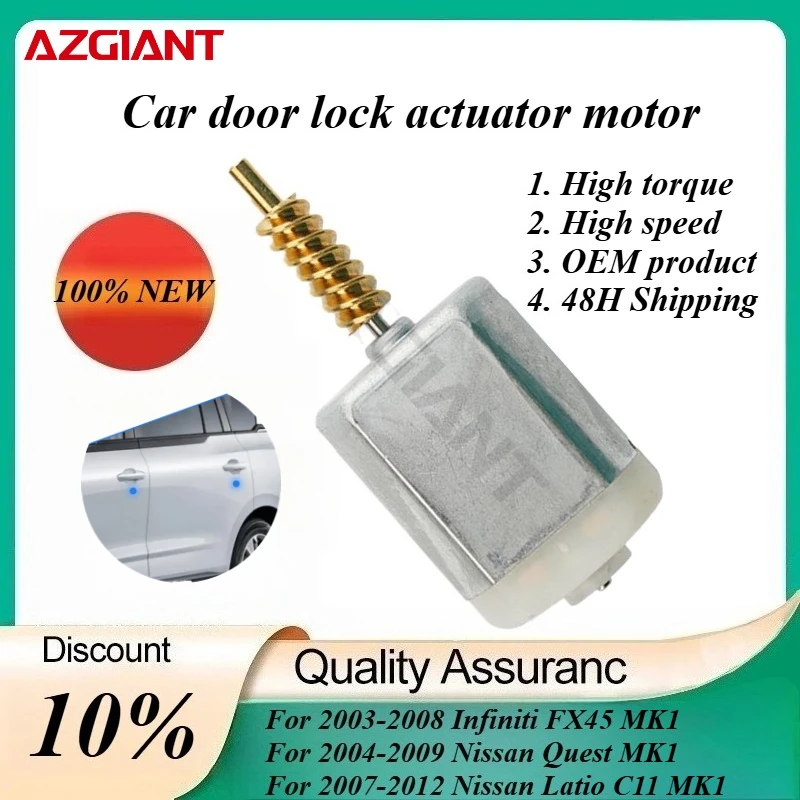 

AZGIANT Car door lock actuator motor for 2003-2008 Infiniti FX45 MK1/2008-2013 Dodge Trazo C1.8 MK1 New replacement parts OEM