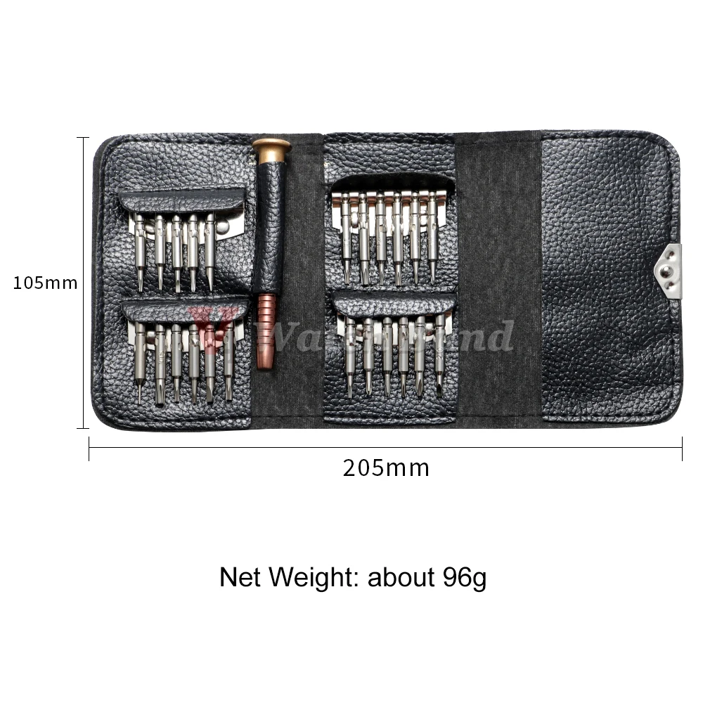 مجموعة مفك براغي دقيقة صغيرة 25 في 1 مفك براغي توركس إلكتروني مجموعة أدوات إصلاح لصانع الساعات ساعة الكاميرا والكمبيوتر اللوحي