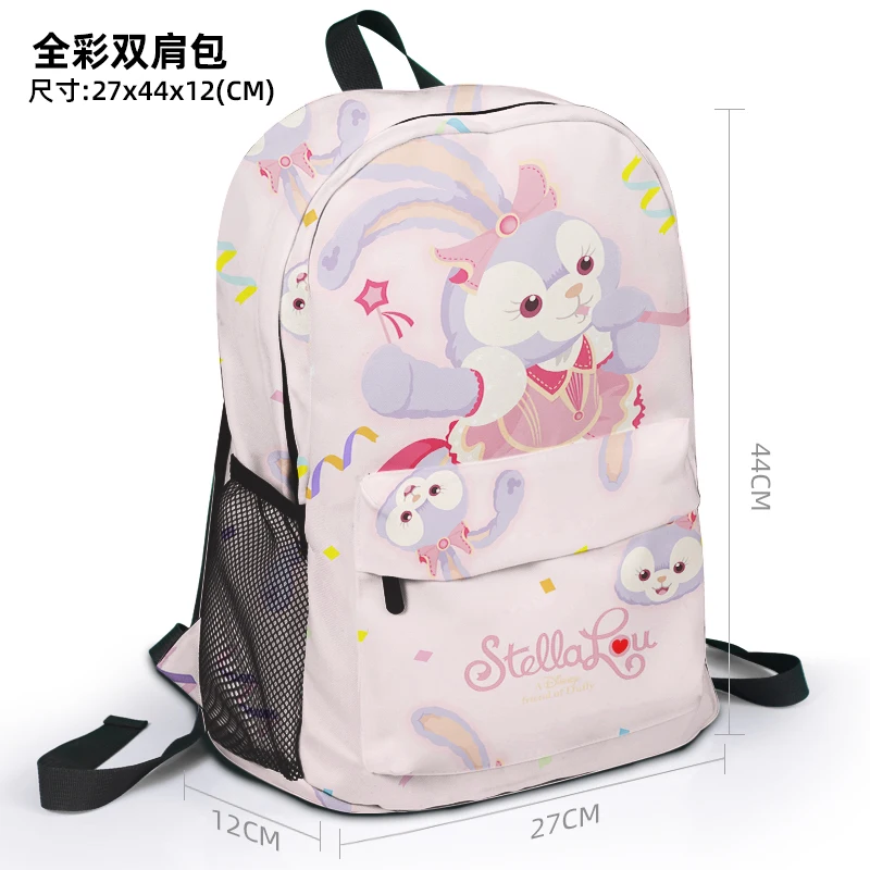 

Disney StellaLou Duffy S99871 Fashion Anime Customized Backpack Rucksacks Casual Cartoon Bag Travel Knapsack Unisex Gift