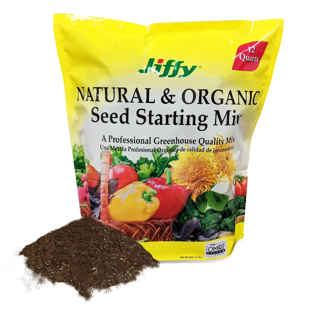 Organic Seed Starting Potting Soil Mix for Planting Vegetables Herbs Flowers Seedlings 12 Quarts Natural Garden Soil