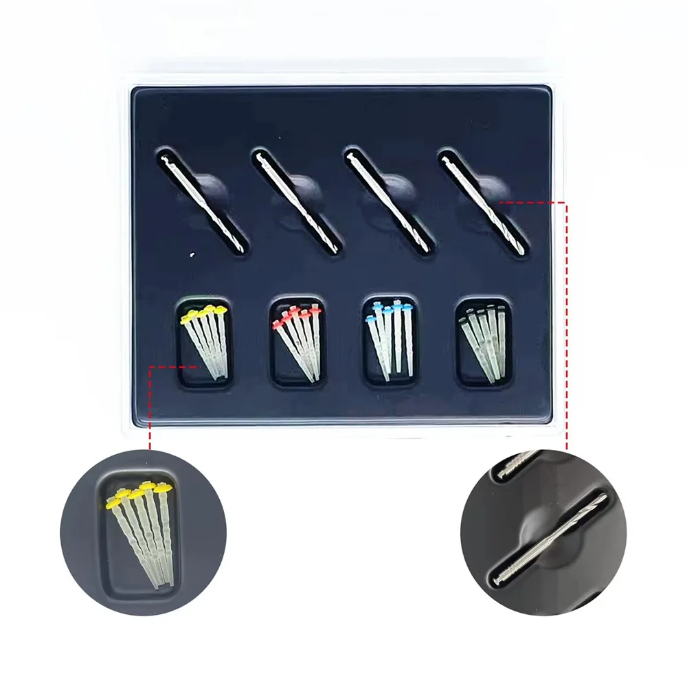 

Dental Fiber Posts NIGF 20pcs/box Straight Screw Quartz Glass Fiber Resin Post Root Canal Pile Restorative Orthodontic Filling