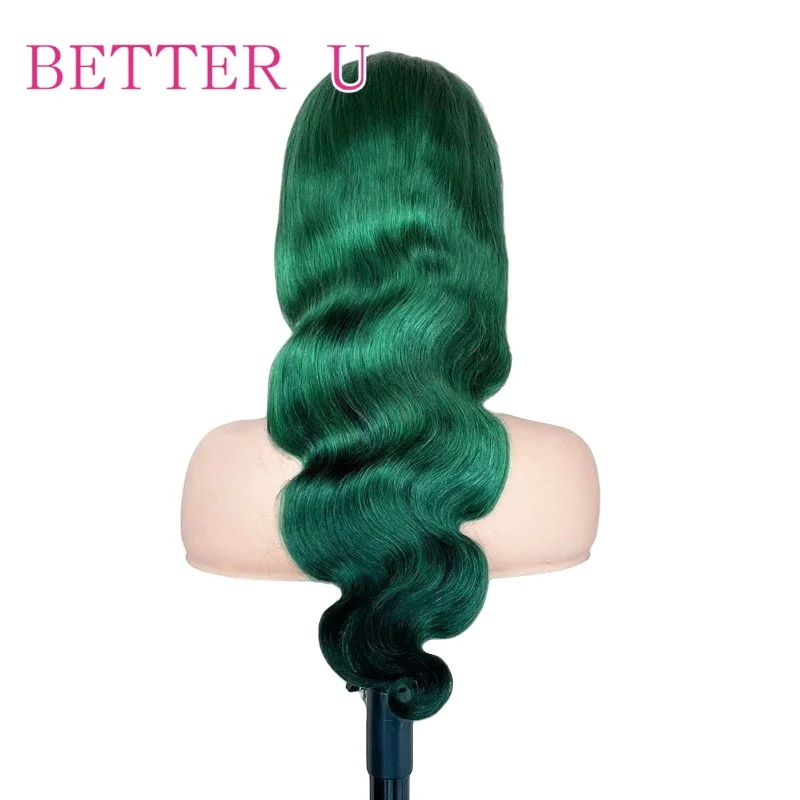 على استعداد لارتداء الباروكات الخضراء بدون صمغ 100% شعر الإنسان شعر مستعار مموج 5x5 الدانتيل الجبهة الباروكات قبل قطعها 180% الدانتيل إغلاق شعر مستعار لا الغراء #2