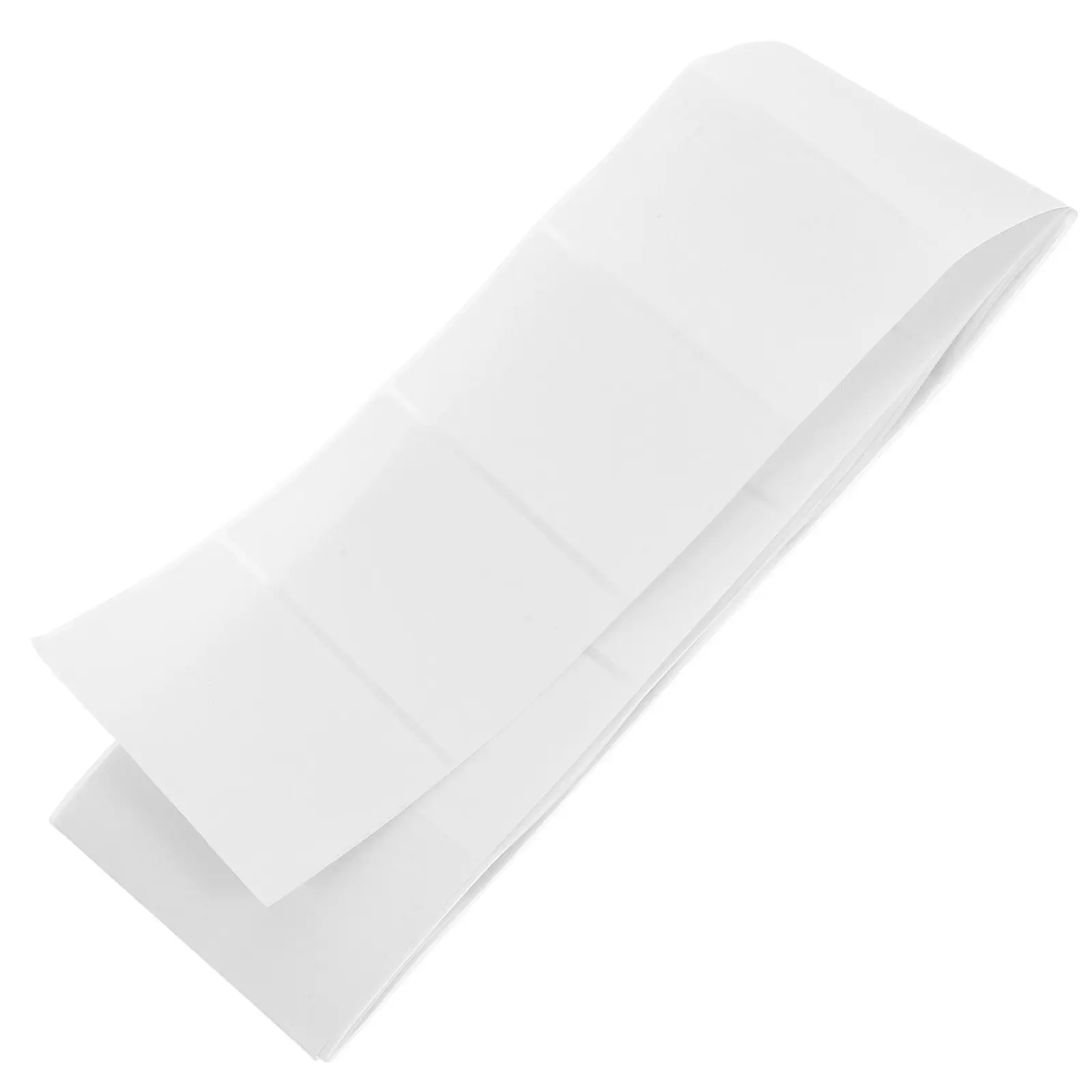 100Pcs 80x50mm White Self Adhesive Labels Copperplate Paper Rounded Corners Stick for Envelopes Packages Drawers Jars