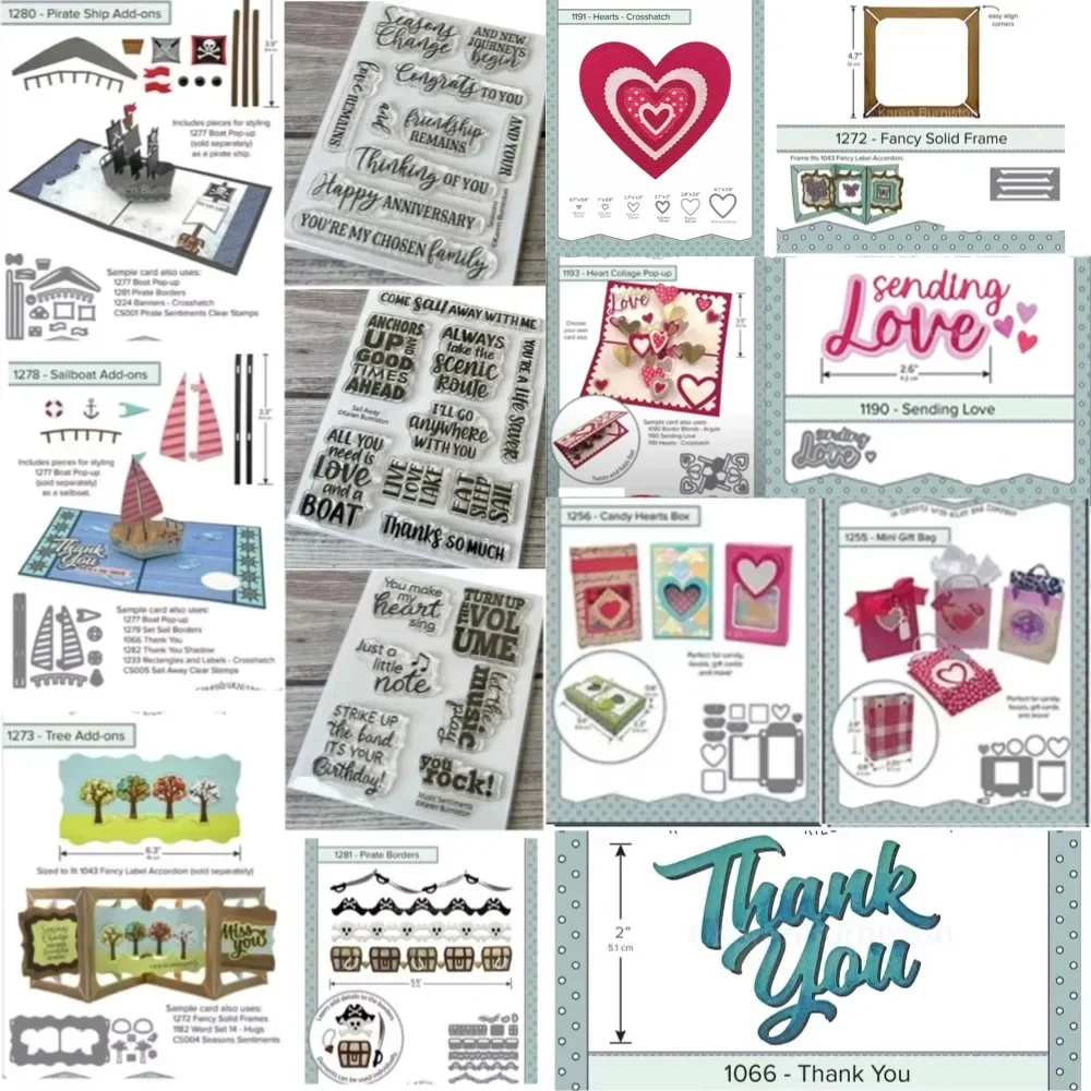 2026 Valentinstag Verpackung NEUE Stanzformen Scrapbook Tagebuch Dekoration Schablone Prägevorlage DIY Grußkarte Handgemacht