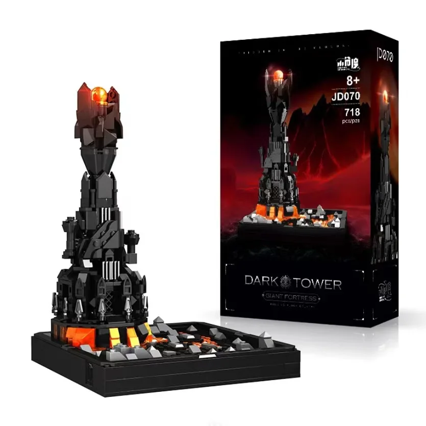 New MOC Black Tower Dark Model Building Blocks Compatible With Popular Brick Brand 10333 Toy for Boys Adult Birthday Gift 659PCS