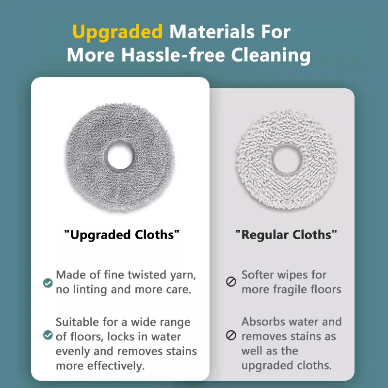 بدائل V20 P10S PRO ممسحة خرقة فرشاة جانبية فلتر Hepa ملحقات منزلية لـ Roborock Qrevo Master مكنسة كهربائية روبوتية ذكية