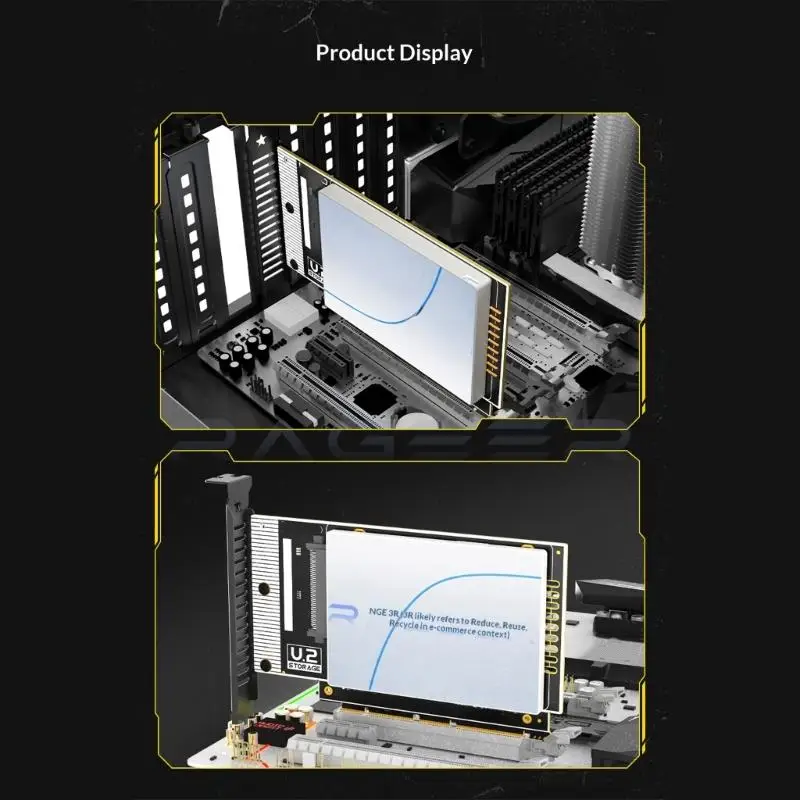 31BA Fast Speed PCIe 5.0 to U.2 SFF 8639 Adapter Card 128GB/s Bandwidth for NVMe Computing Storage Solution